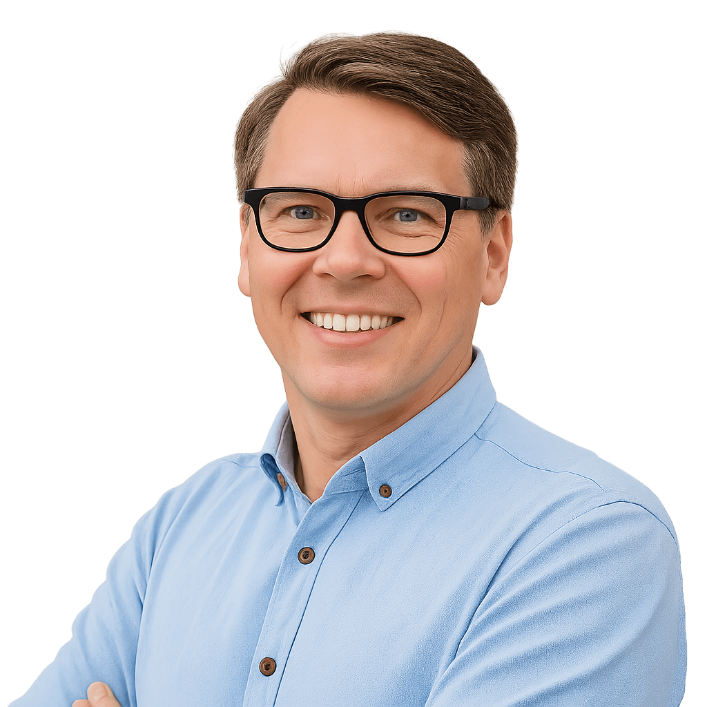 Portræt af Christian Sølvsten Skriver Hansen, ejer af Farmwell